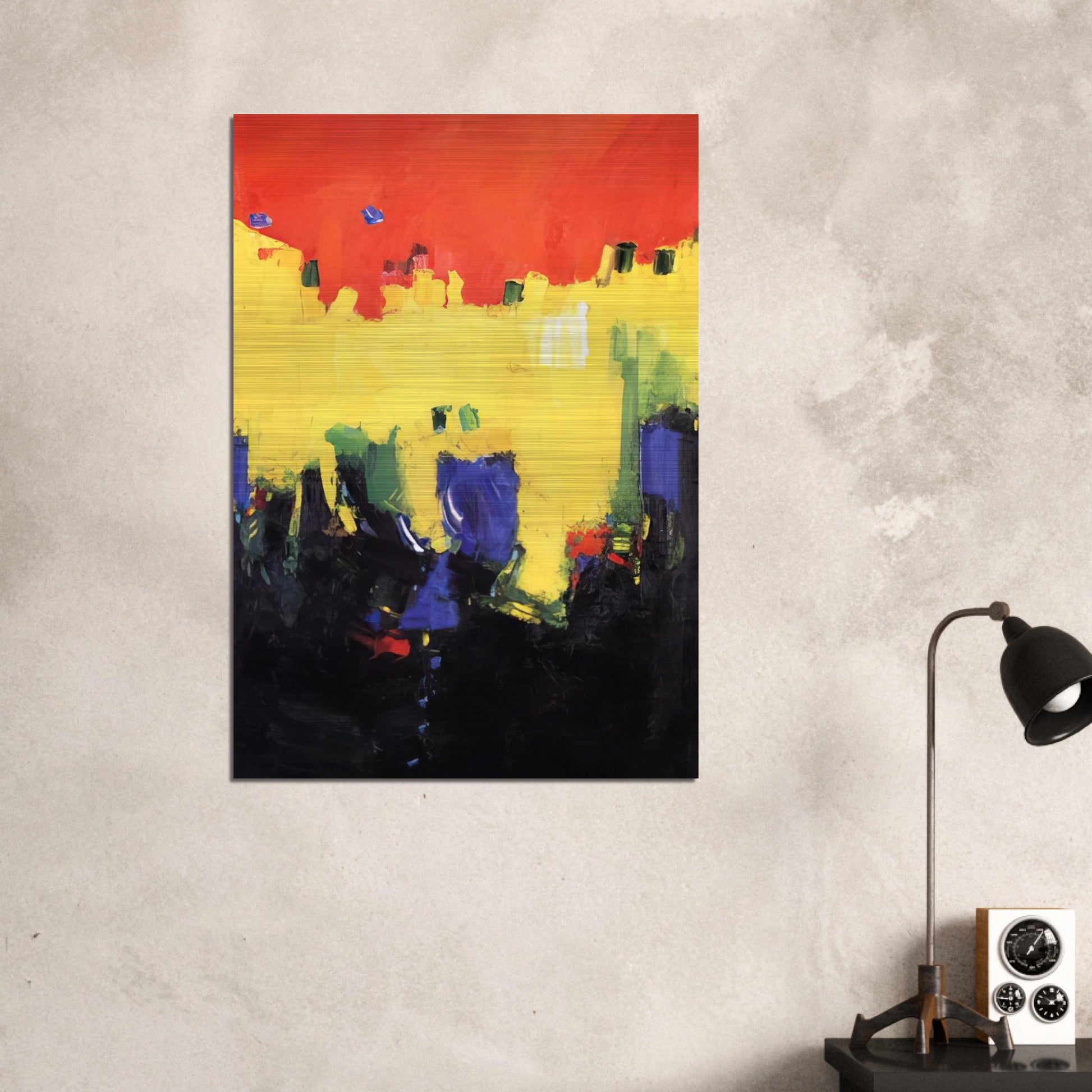 Above Deep Waters - Hans Hofmann Brushed Aluminum Print - 70x100 cm / 28x40 inches | Hans Hofmann Aluminum Print | Hans Hofmann Prints