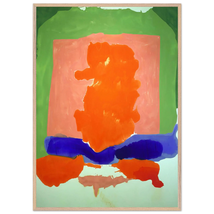 Helen Frankenthaler - Small s Paradise - 1964 Wall art - A2 (42 x 59.4  cm) - Premium Wooden Framed Poster With Fine Art Paper - Wood frame