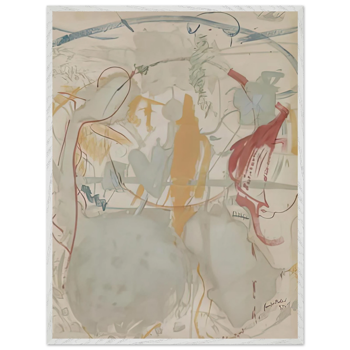 Helen Frankenthaler - Seven Types of Ambiguity, 1957- Wall Art - 28x40 inches / 70x70 cm - Canvas (Imperial)-canvas - -