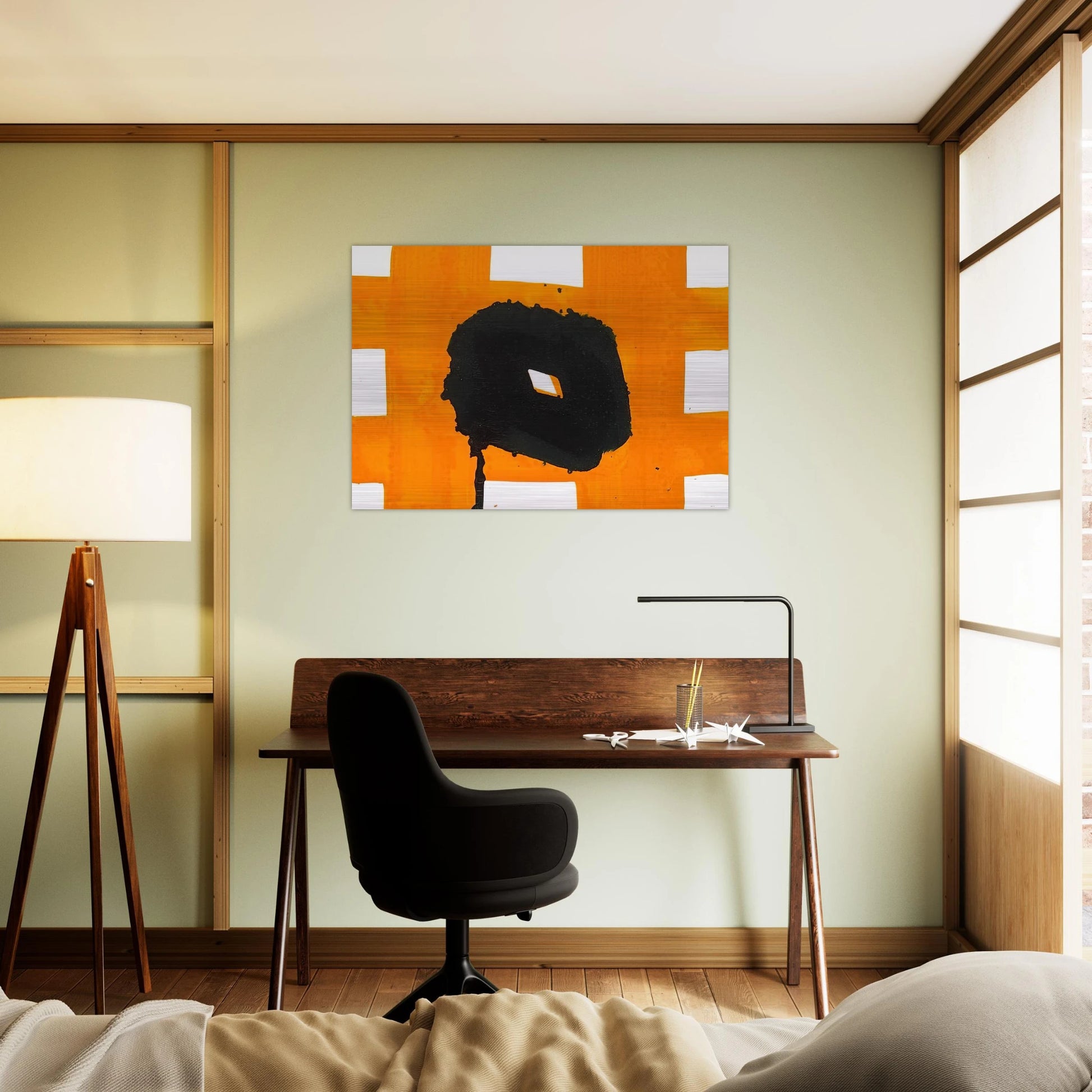Untitled  SF78-233  - Sam Francis Brushed Aluminum Print - 70x100 cm / 28x40 inches | Sam Francis Aluminum Print | Sam Francis Prints