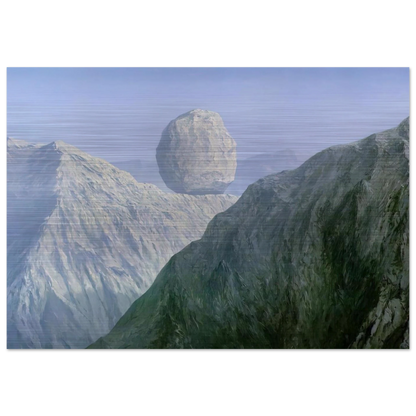 THE GLASS KEY 1959 - Rene Magritte Brushed Aluminum Print - 70x100 cm / 28x40 inches | Rene Magritte Aluminum Print | Rene Magritte Prints