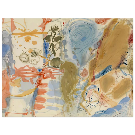 Helen Frankenthaler - Western Dream, 1957- Wall Art - 21x29.7 cm / 8x12" - Fine Art Poster-canvas - -
