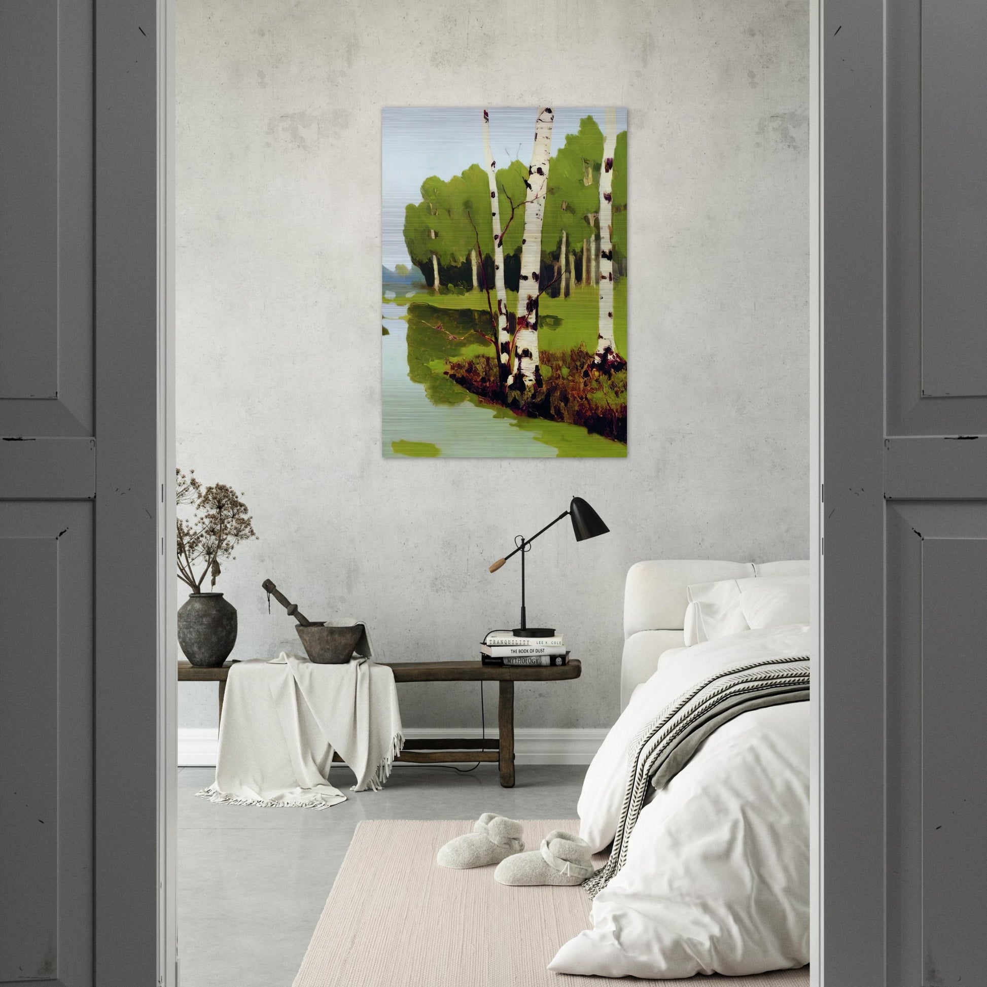 Birches - Arkhyp Kuindzhi Brushed Aluminum Print - 70x100 cm / 28x40 inches | Arkhyp Kuindzhi Aluminum Print | Arkhyp Kuindzhi Prints
