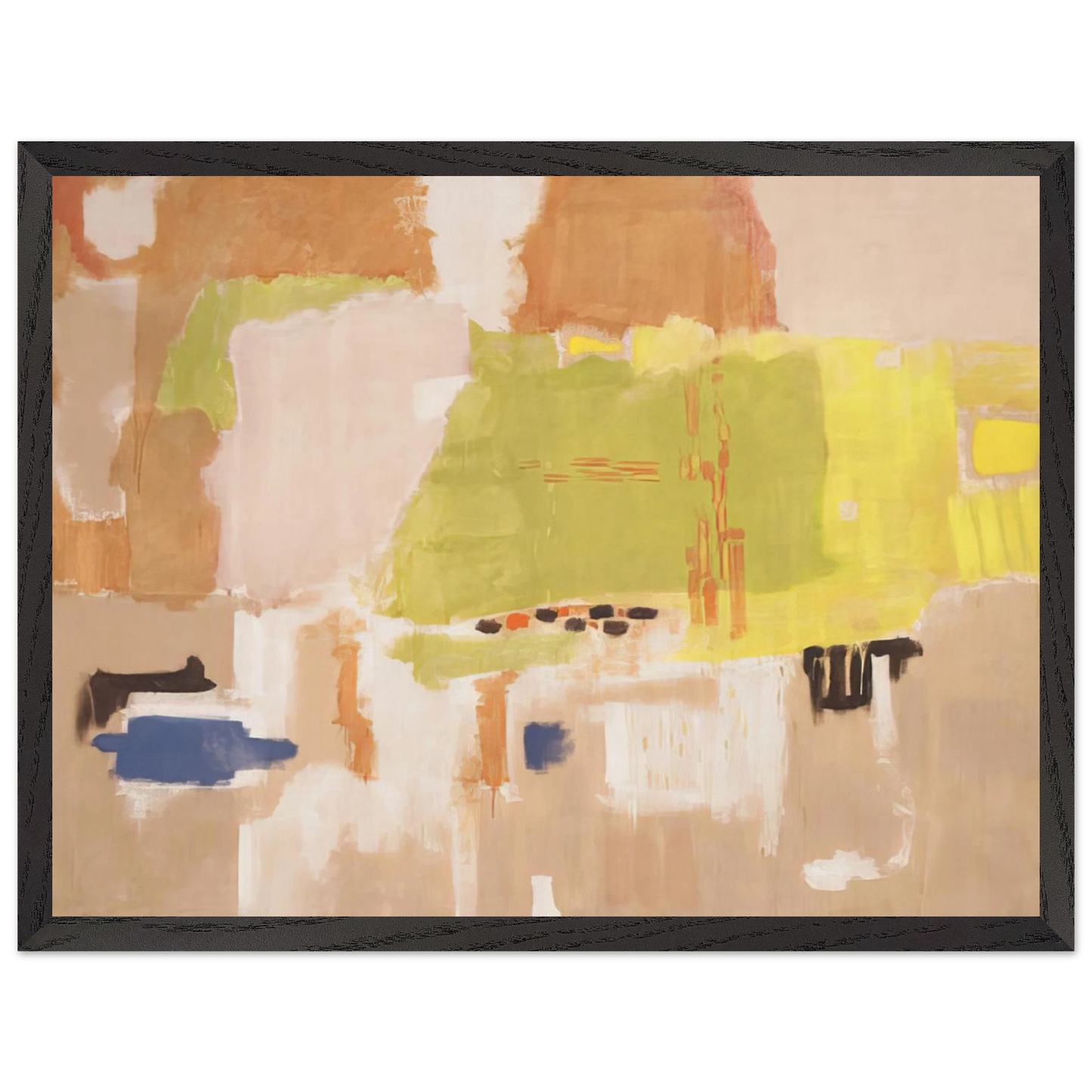 Mark Rothko - No.1 Untitled - 1948 Wall Art - 21x29.7 cm / 8x12" - Premium Wooden Framed Poster With Fine Art Paper - Wood frame