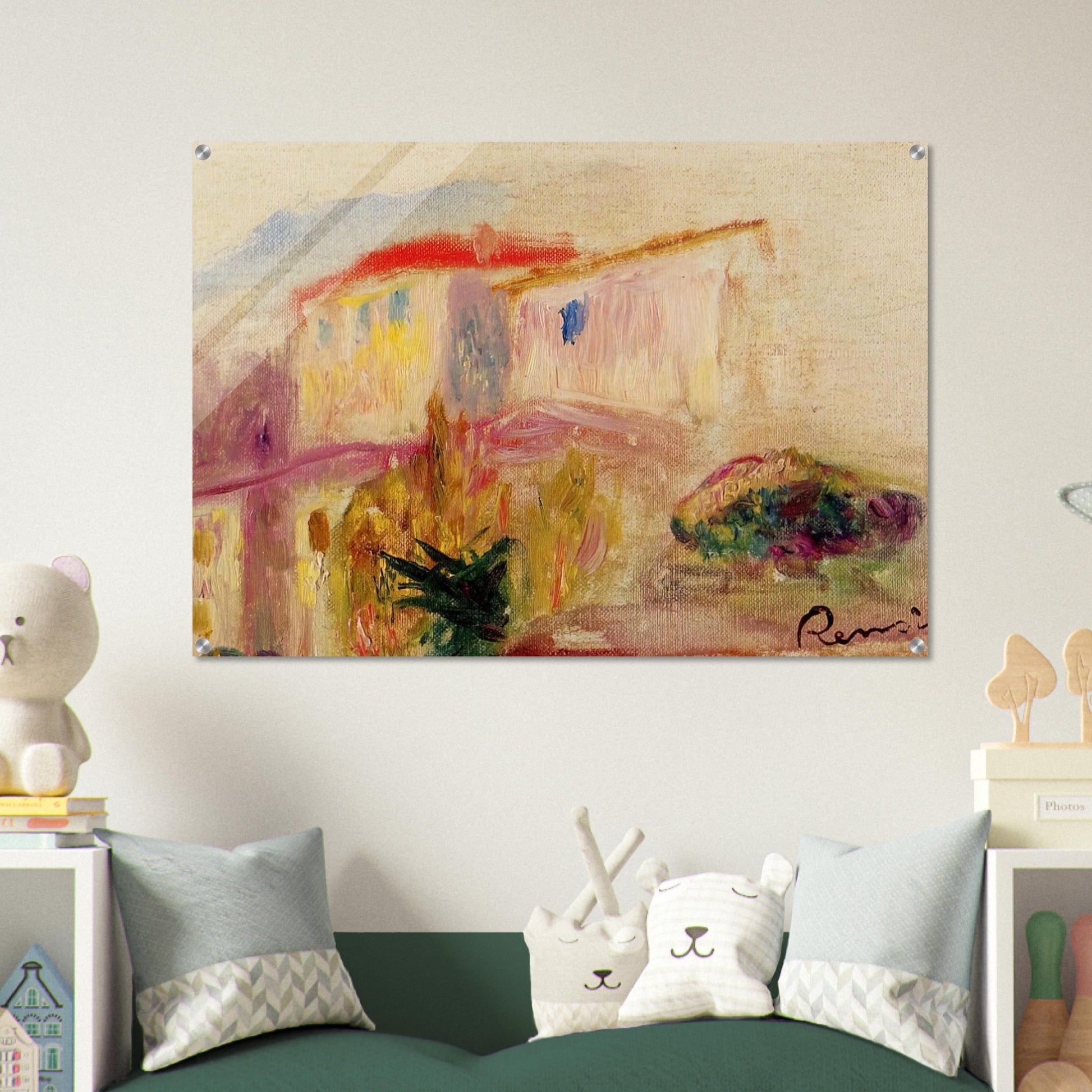 Le Poste at Cagnes study - Pierre-Auguste Renoir Acrylic Print - 70x100 cm / 28x40″ inches