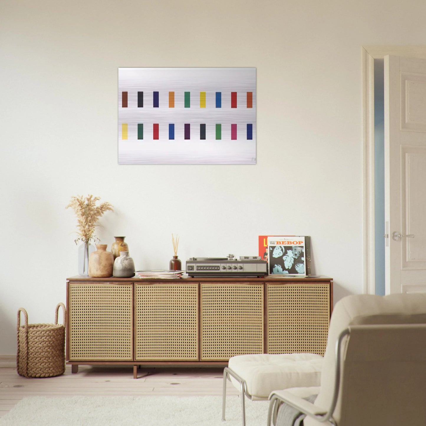 18 Colors  Cincinnati  - Ellsworth Kelly Brushed Aluminum Print - 70x100 cm / 28x40 inches | Ellsworth Kelly Aluminum Print | Ellsworth Kelly Prints