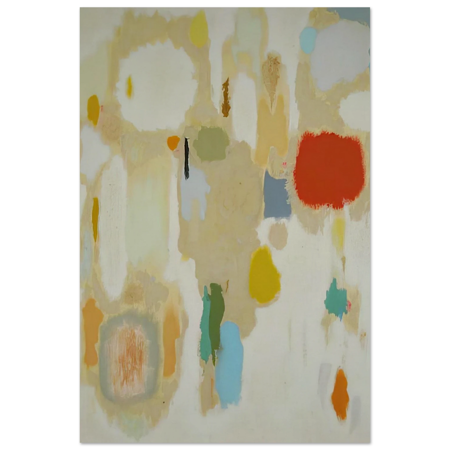 Contemplations on Geraniums - 1952 - John Ferren Art Prints - 100x150 cm / 40x60″ inches | John Ferren Poster | John Ferren Prints