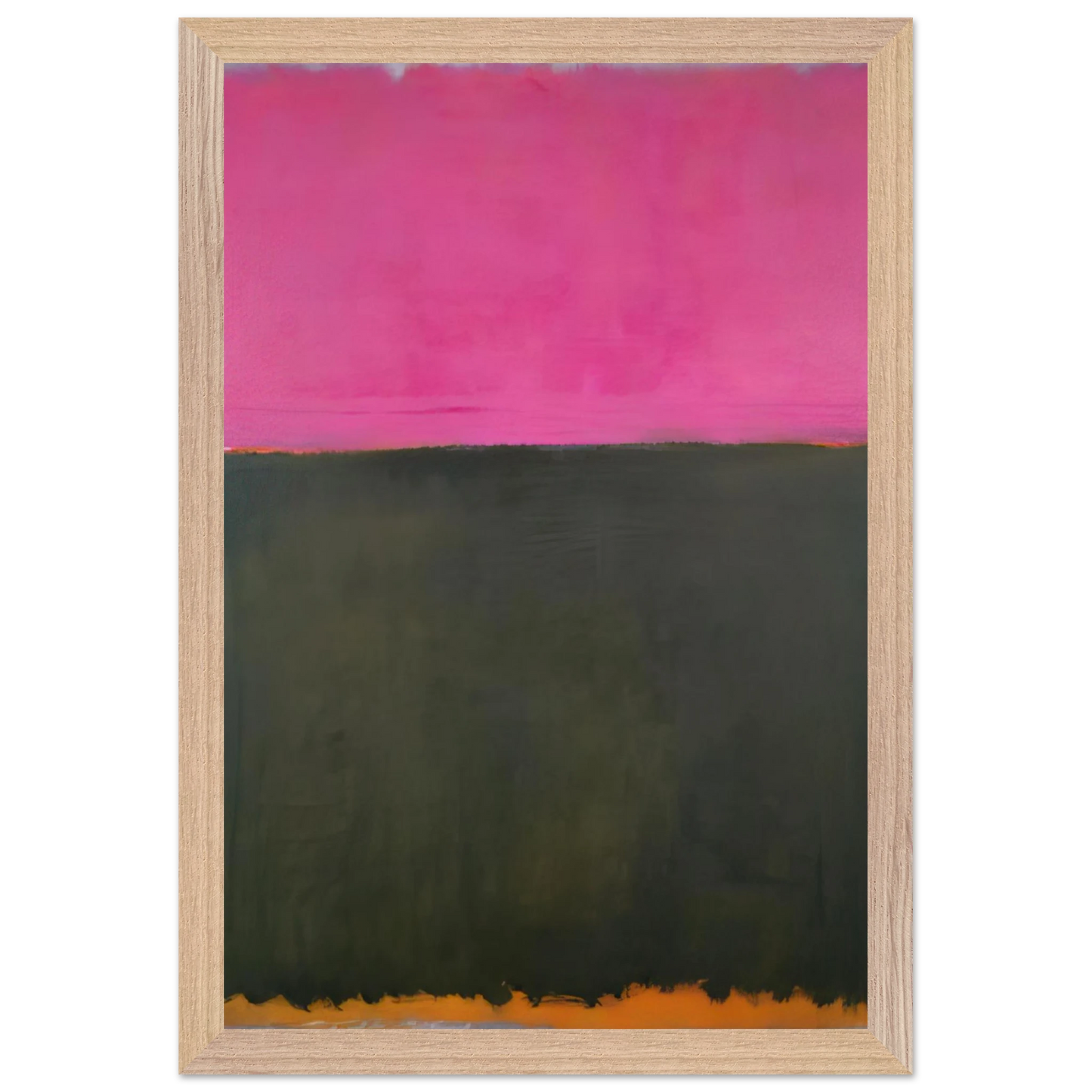Mark Rothko - Untitled - 1953 Wall Art - 21x29.7 cm / 8x12" - Premium Wooden Framed Poster With Fine Art Paper - Wood frame