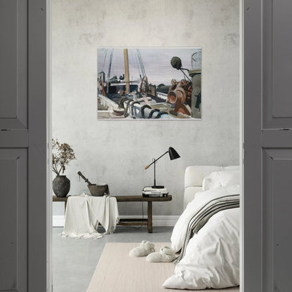 Deck of a Beam Trawler, Gloucester - Edward Hopper Brushed Aluminum Print - 70x100 cm / 28x40 inches | Edward Hopper Aluminum Print | Edward Hopper Prints