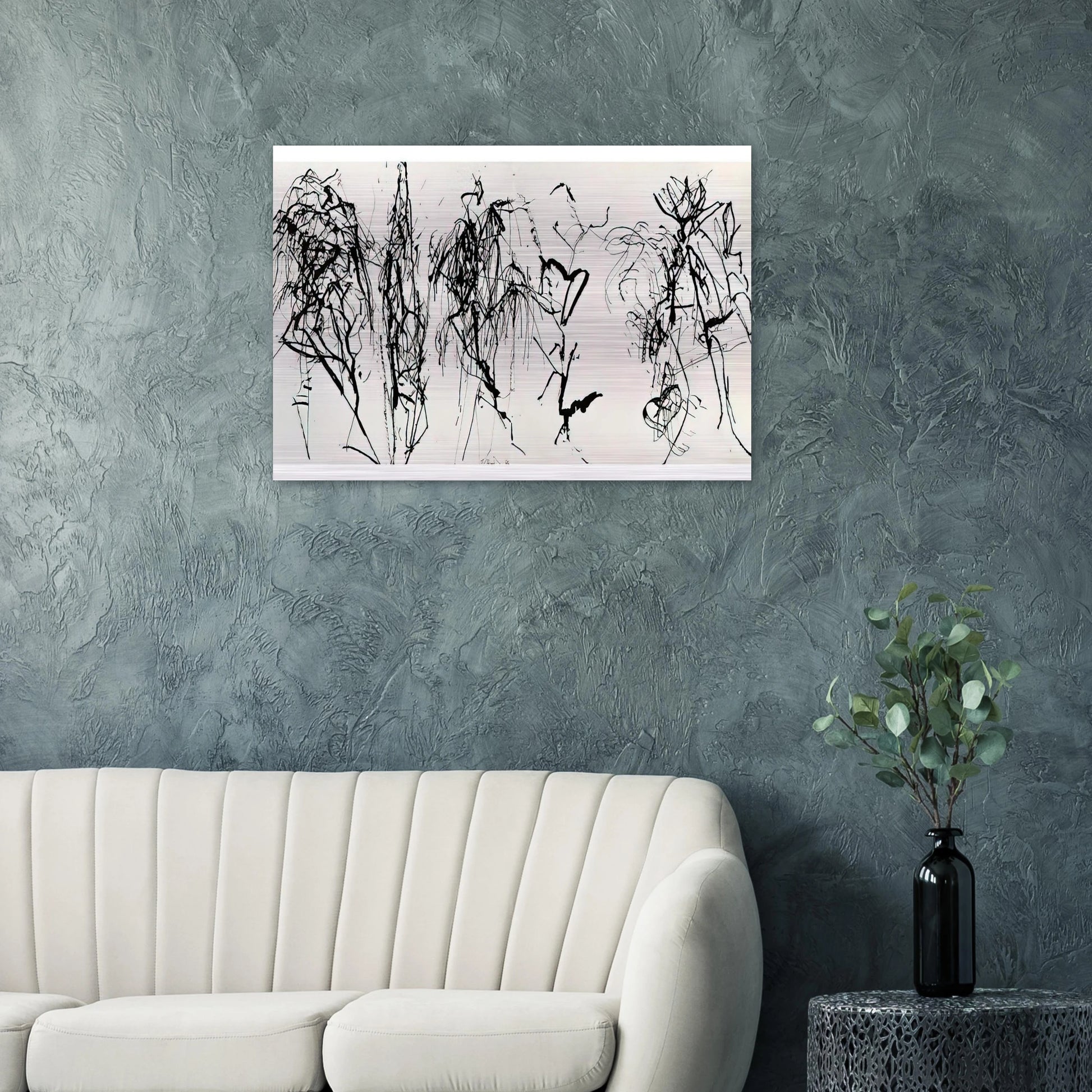 Summer Scroll #8 Five Kinds of Hydra Trees - 1986 - Brice Marden Brushed Aluminum Print - 70x100 cm / 28x40 inches | Brice Marden Aluminum Print | Brice Marden Prints