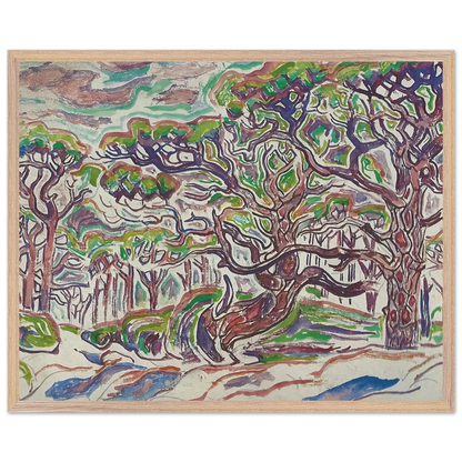 Walter Inglis Anderson - Walter Anderson Wall art - 20x25 cm / 8x10 Inches - Premium Wooden Framed Poster With Fine Art Paper - White frame