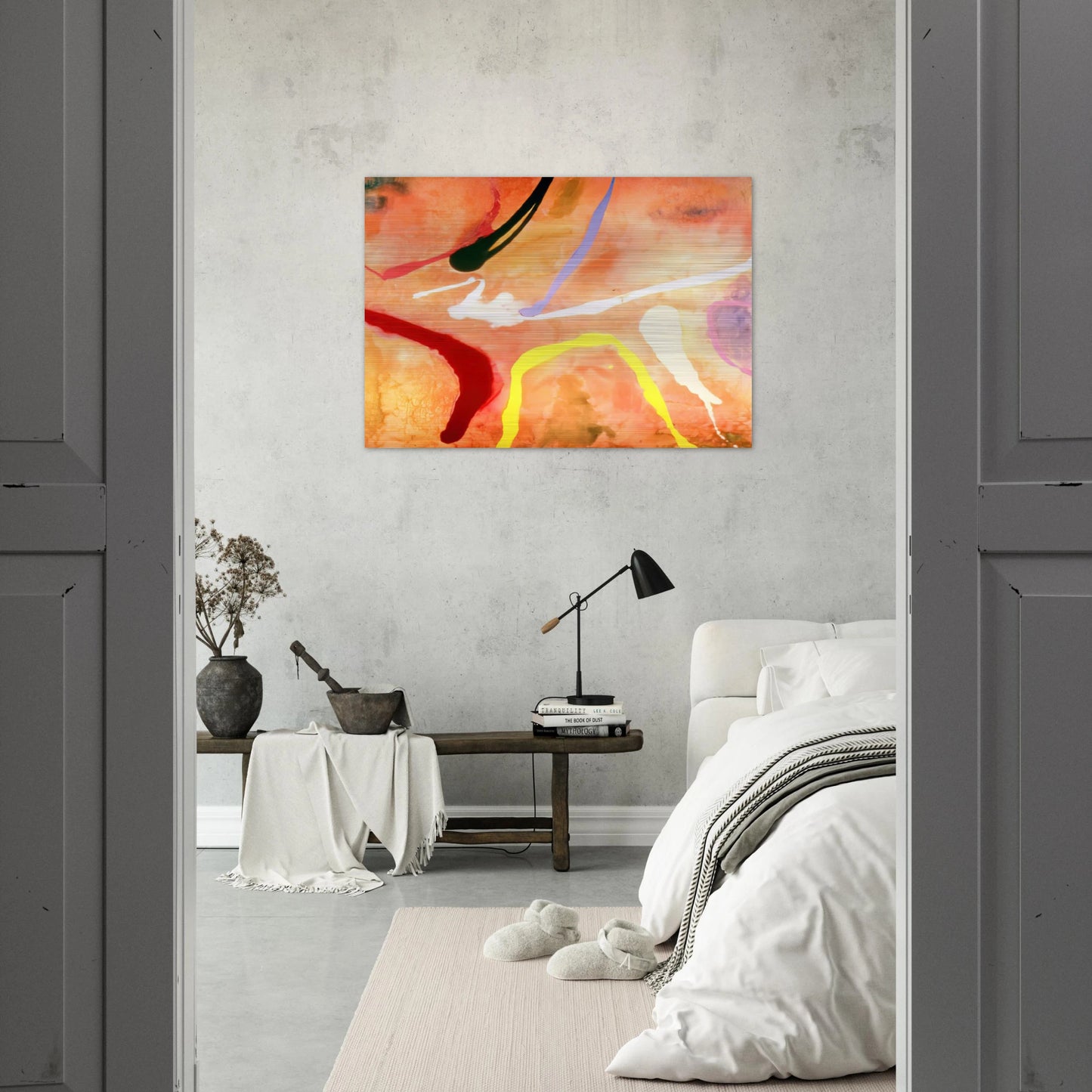 Sarah Rose - 1969 - Ronnie Landfield Brushed Aluminum Print - 70x100 cm / 28x40 inches | Ronnie Landfield Aluminum Print | Ronnie Landfield Prints