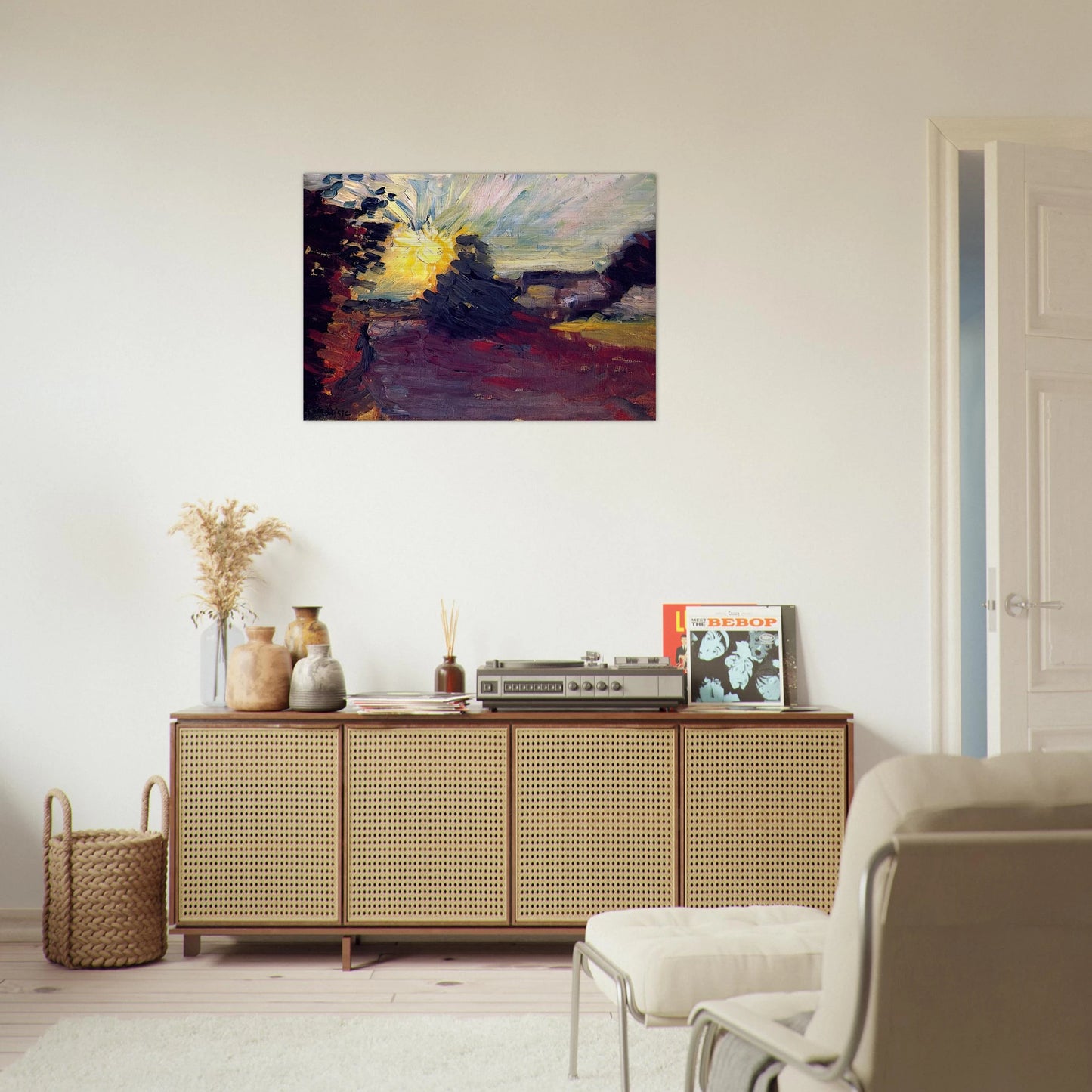 SUNSET IN CORSICA 1898 - Henri Matisse Brushed Aluminum Print - 70x100 cm / 28x40 inches | Henri Matisse Aluminum Print | Henri Matisse Prints