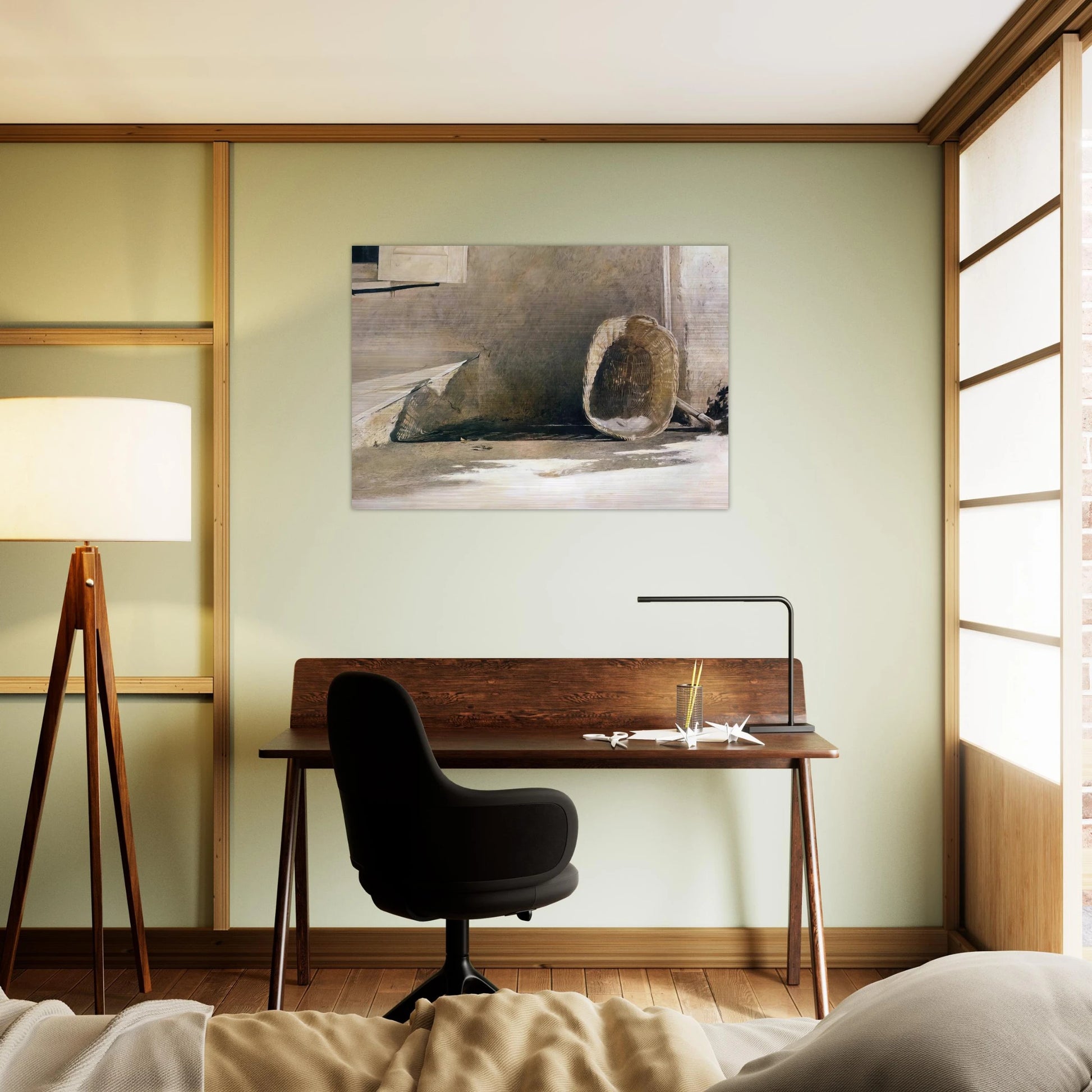 MONDAY MORNING - Andrew Wyeth Brushed Aluminum Print - 70x100 cm / 28x40 inches | Andrew Wyeth Aluminum Print | Andrew Wyeth Prints