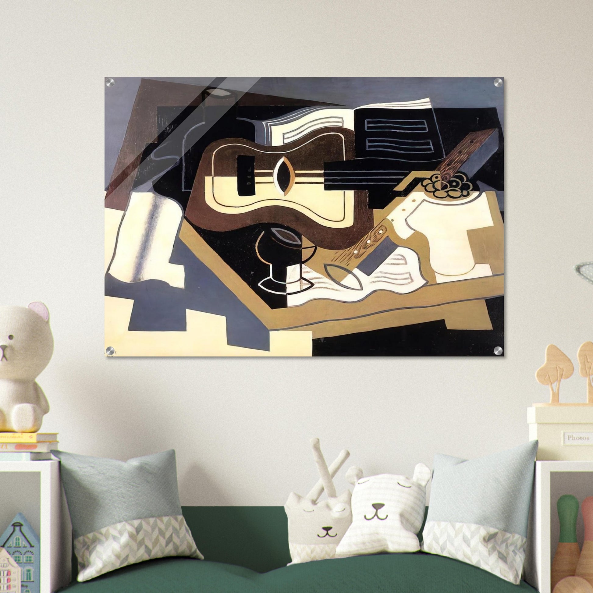 GUITAR AND CLARINET 1920 - Juan Gris Acrylic Print - 70x100 cm / 28x40″ inches