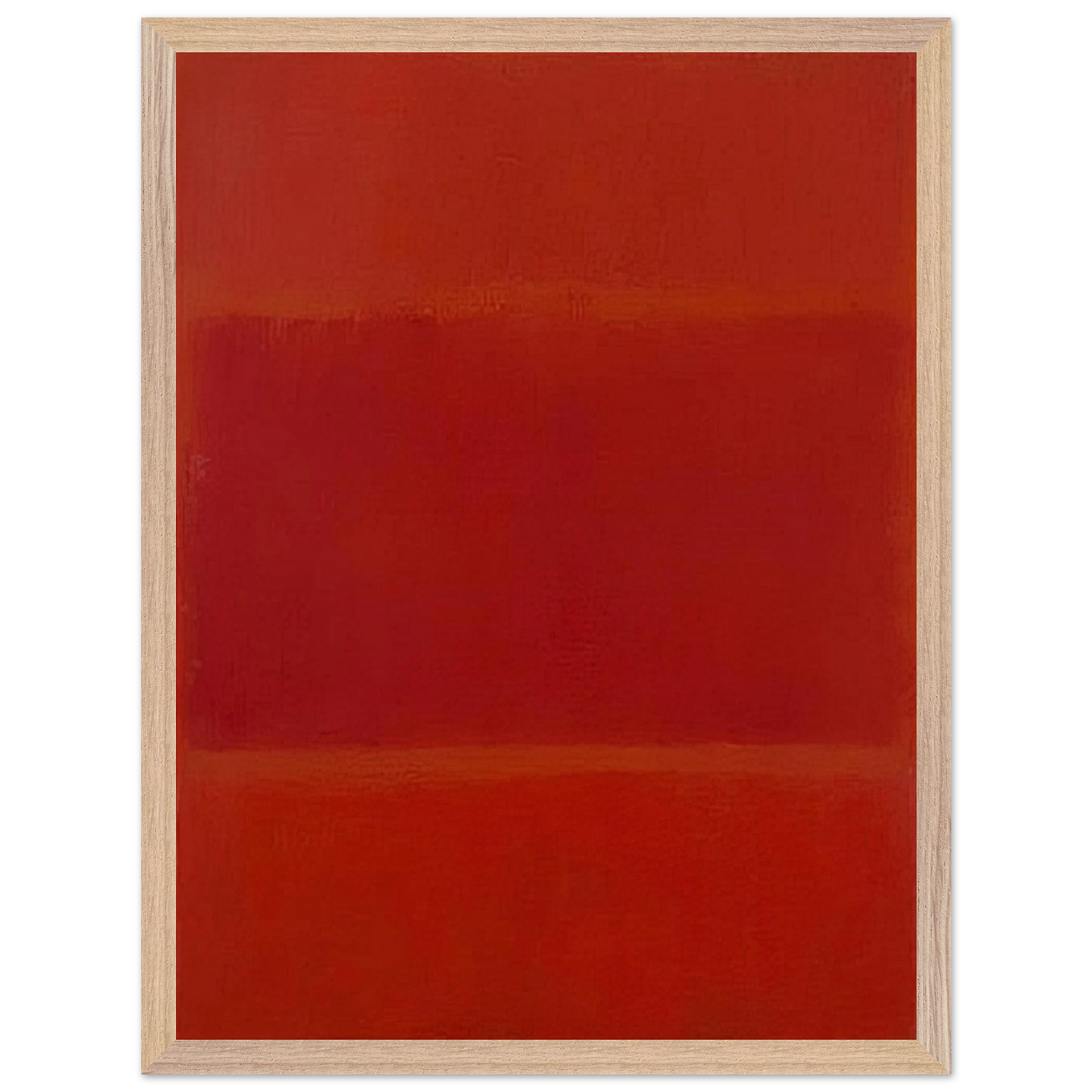 Mark Rothko - Red and Orange - 1955 Wall Art - 30x40 cm / 12x16 inches - Premium Wooden Framed Poster With Fine Art Paper-canvas - Wood frame
