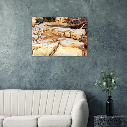 San Vigilio - John Singer Sargent Brushed Aluminum Print - 70x100 cm / 28x40 inches | John Singer Sargent Aluminum Print | John Singer Sargent Prints