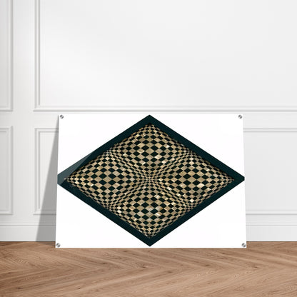 Oggetto ottico dynamico - Op Art - Dadamaino Acrylic Print - 70x100 cm / 28x40″ inches