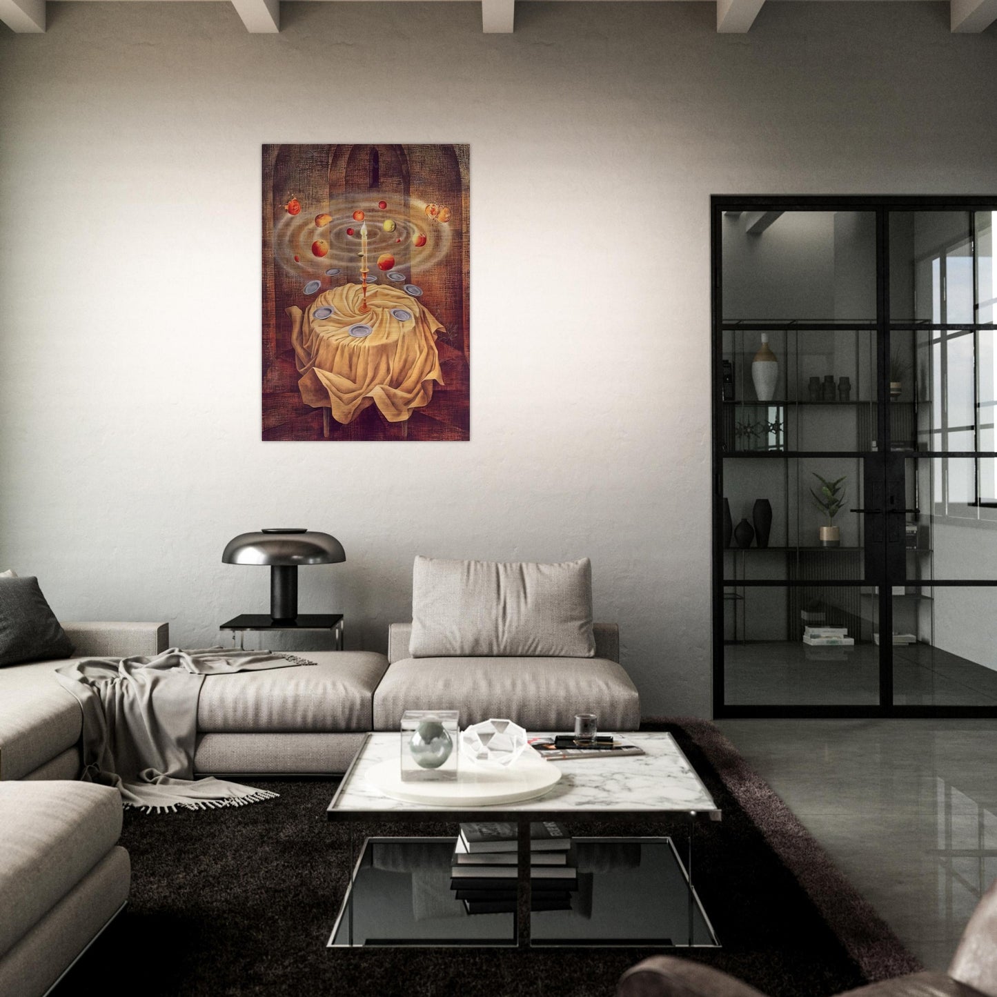 STILL LIFE RESLICITANDO 1963 - Remedios Varo Brushed Aluminum Print - 70x100 cm / 28x40 inches | Remedios Varo Aluminum Print | Remedios Varo Prints