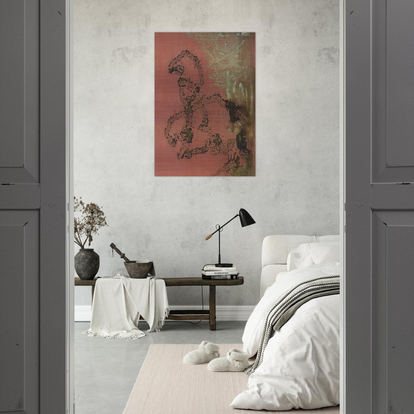 Oxidation Painting - Andy Warhol Brushed Aluminum Print - 70x100 cm / 28x40 inches | Andy Warhol Aluminum Print | Andy Warhol Prints