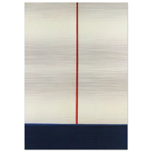 Komposition Blau-Rot auf Weiss - 1965 - Blinky Palermo Brushed Aluminum Print - 70x100 cm / 28x40 inches | Blinky Palermo Aluminum Print | Blinky Palermo Prints
