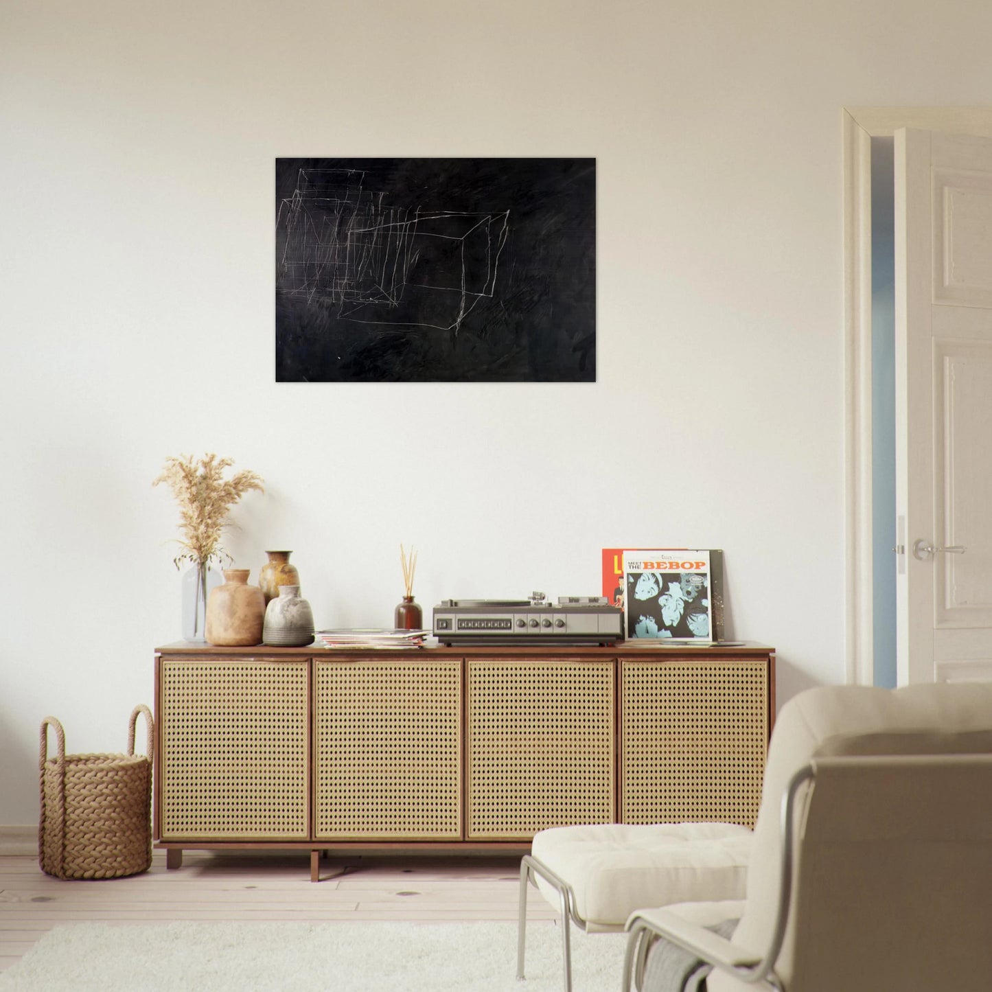 Night Watch - Cy Twombly Brushed Aluminum Print - 70x100 cm / 28x40 inches | Cy Twombly Aluminum Print | Cy Twombly Prints