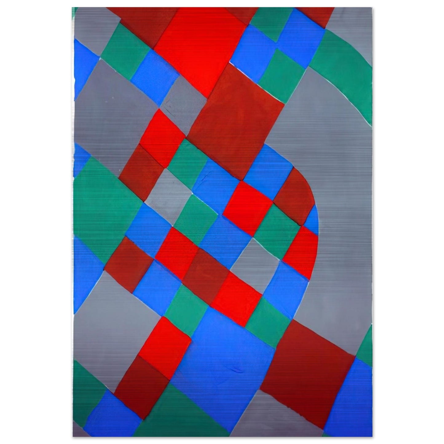 WORD POETRY POETRY OF COLORS - Sonia Delaunay Brushed Aluminum Print - 70x100 cm / 28x40 inches | Sonia Delaunay Aluminum Print | Sonia Delaunay Prints