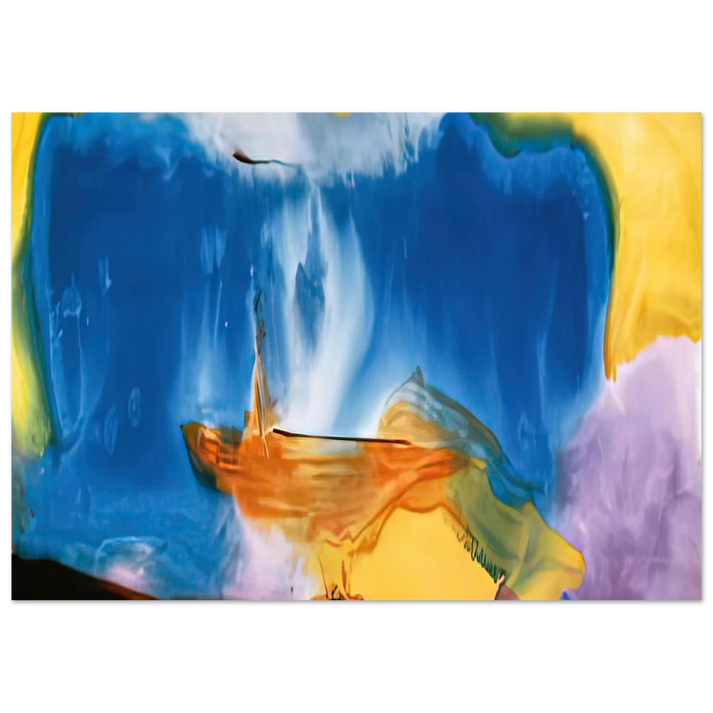 Helen Frankenthaler - Moveable Blue, 1973- Wall Art - 30x40 cm / 12x16 inches - Fine Art Poster-canvas - -