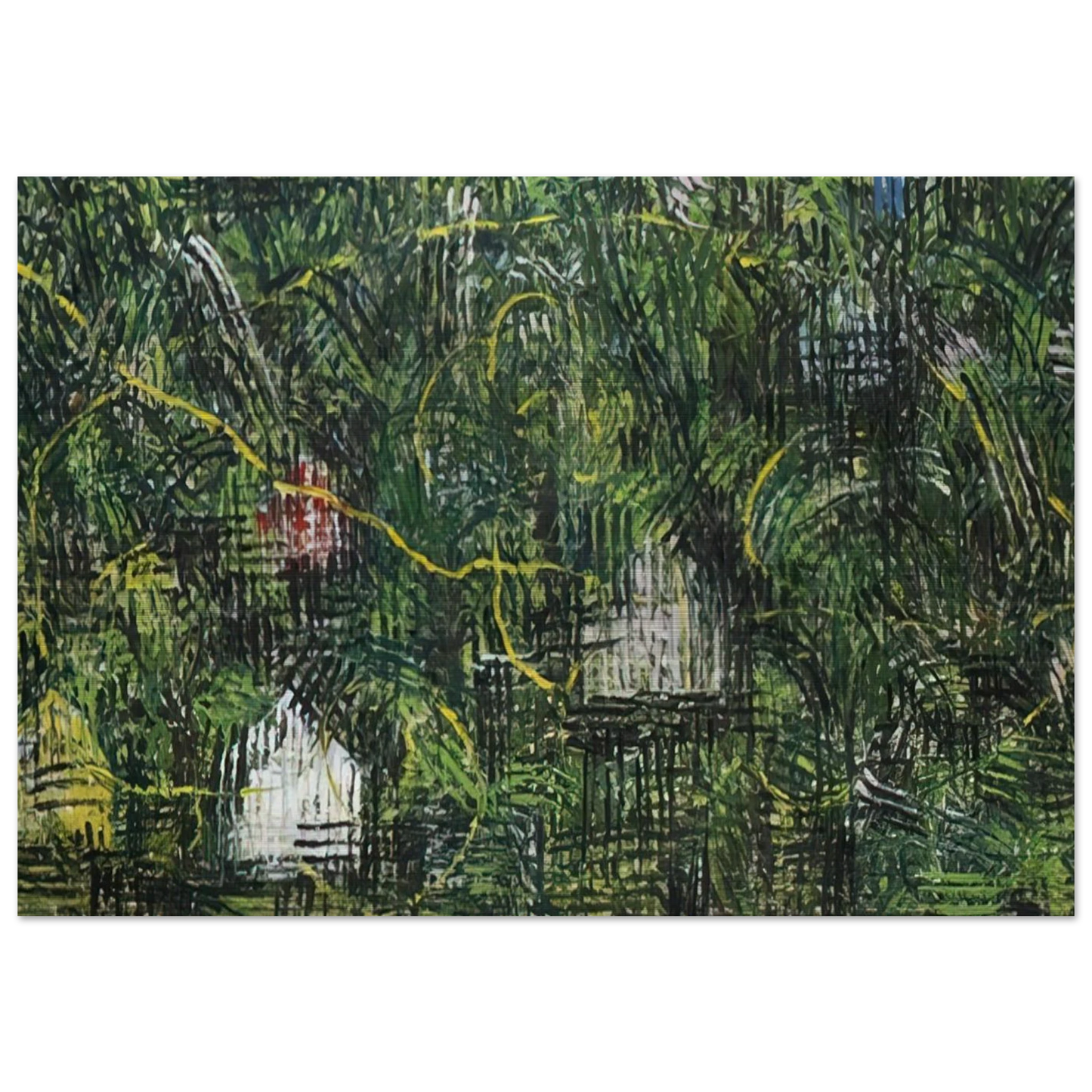 Bee - 1999 - Jennifer Bartlett Brushed Aluminum Print - 70x100 cm / 28x40 inches | Jennifer Bartlett Aluminum Print | Jennifer Bartlett Prints