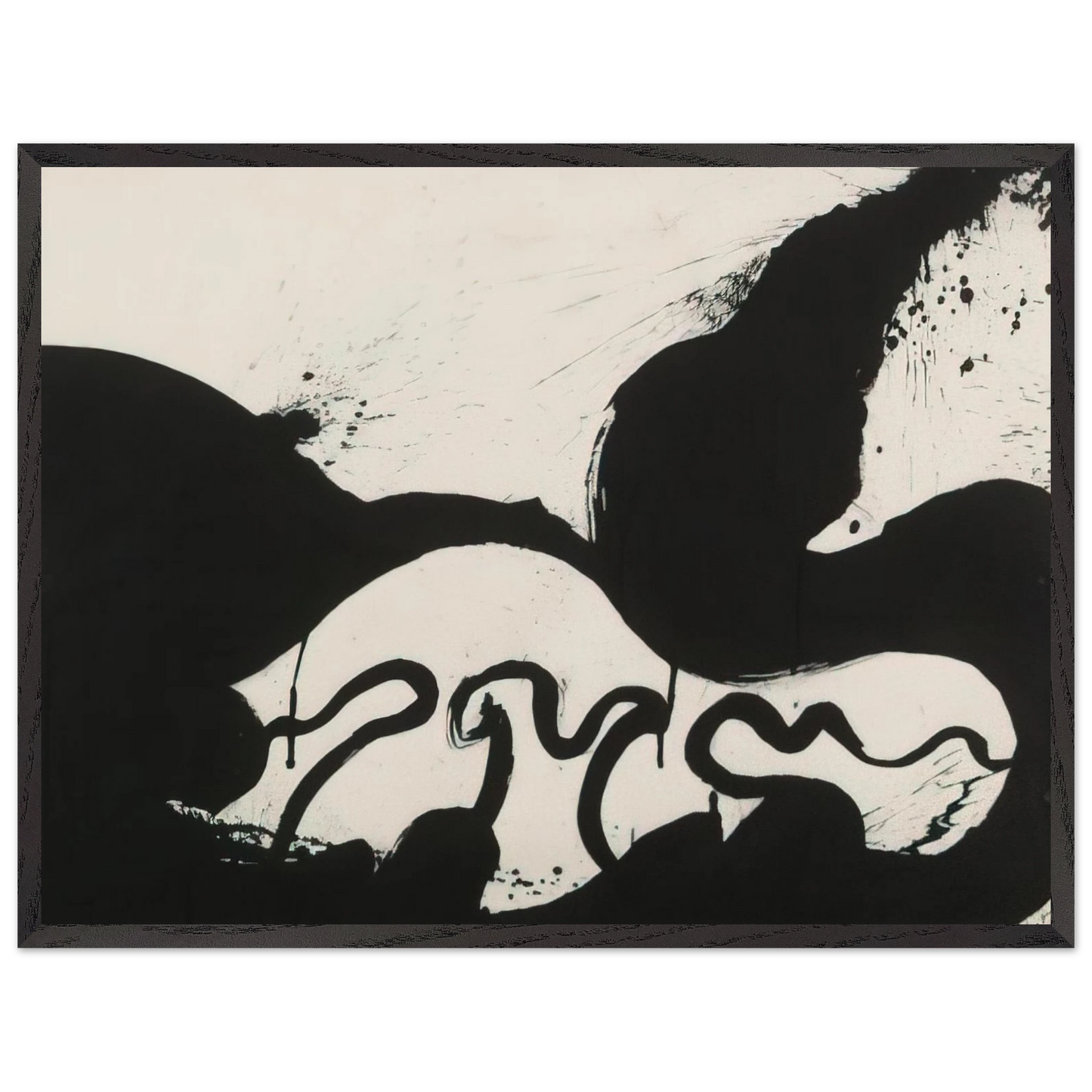 Helen Frankenthaler - Untitled - 1973 Wall art - 30x40 cm / 12x16 inches - Premium Wooden Framed Poster With Fine Art Paper-canvas - Wood frame