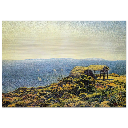 LEVANT ISLE - Theo van Rysselberghe Brushed Aluminum Print - 70x100 cm / 28x40 inches | Theo van Rysselberghe Aluminum Print | Theo van Rysselberghe Prints
