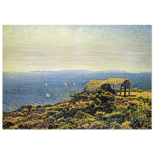 LEVANT ISLE - Theo van Rysselberghe Brushed Aluminum Print - 70x100 cm / 28x40 inches | Theo van Rysselberghe Aluminum Print | Theo van Rysselberghe Prints