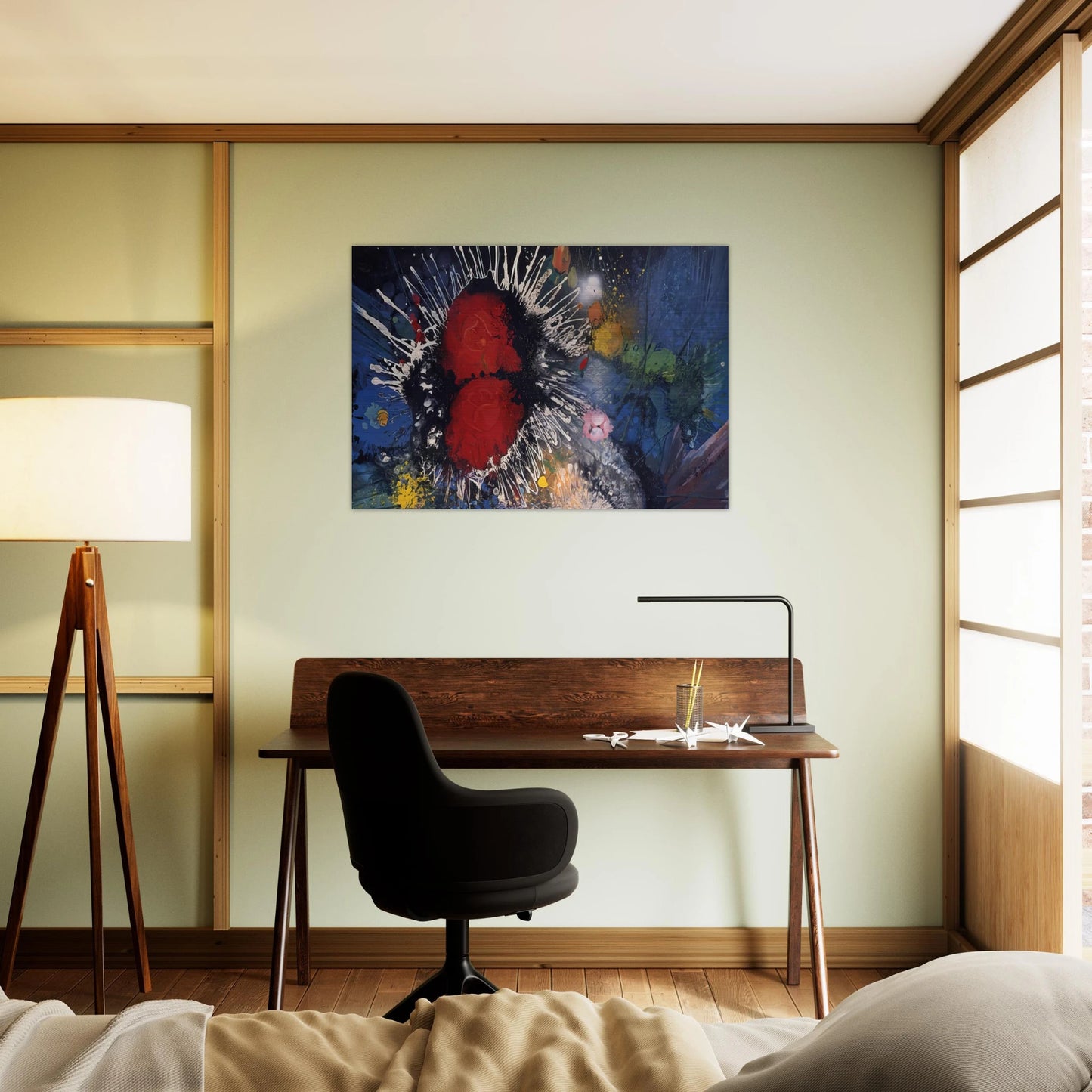 Flowers No. 4 - 1974 - Gebre Kristos Desta Brushed Aluminum Print - 70x100 cm / 28x40 inches | Gebre Kristos Desta Aluminum Print | Gebre Kristos Desta Prints
