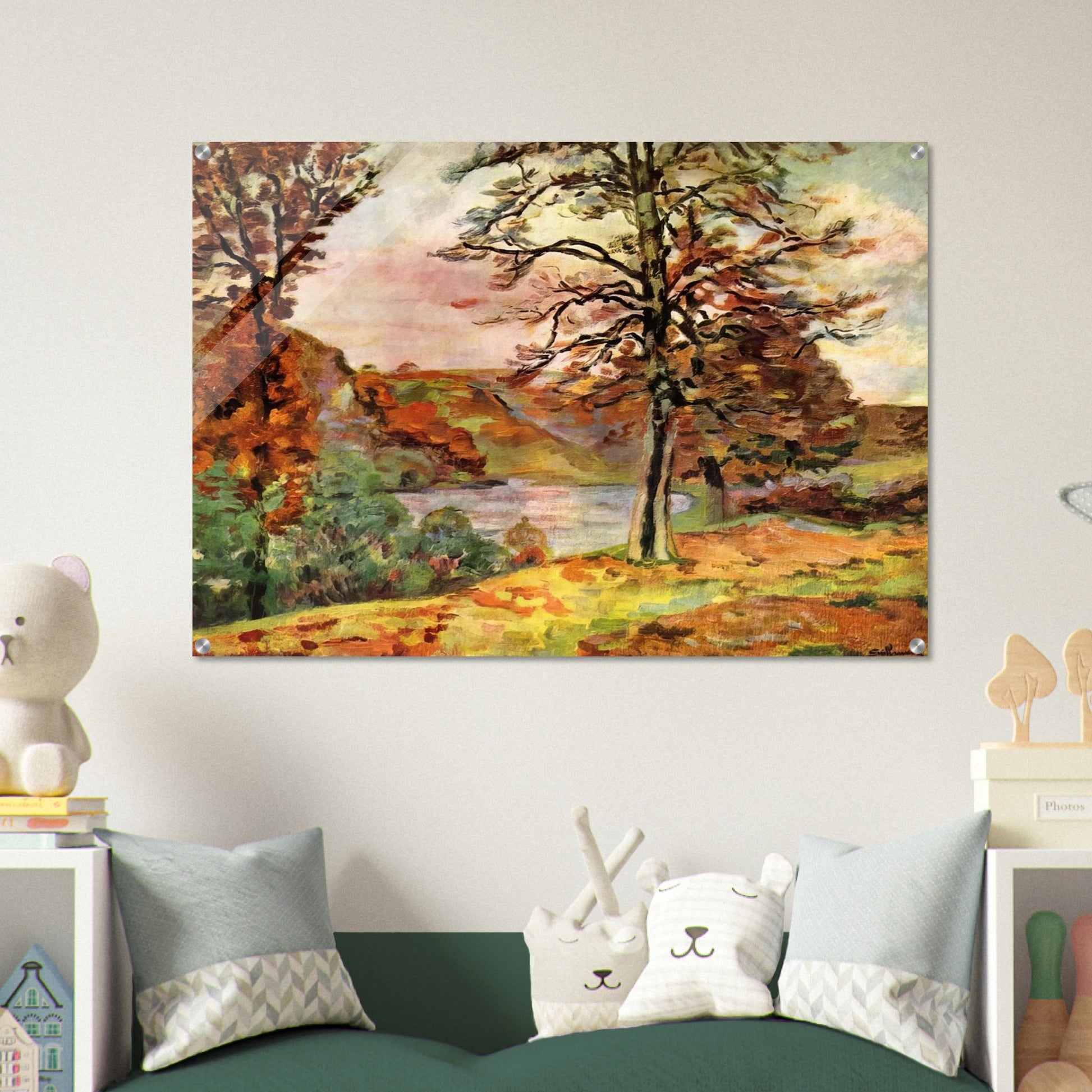Landscape - 1870 - Armand Guillaumin Acrylic Print - 70x100 cm / 28x40″ inches | Armand Guillaumin Wall Art | Armand Guillaumin Prints