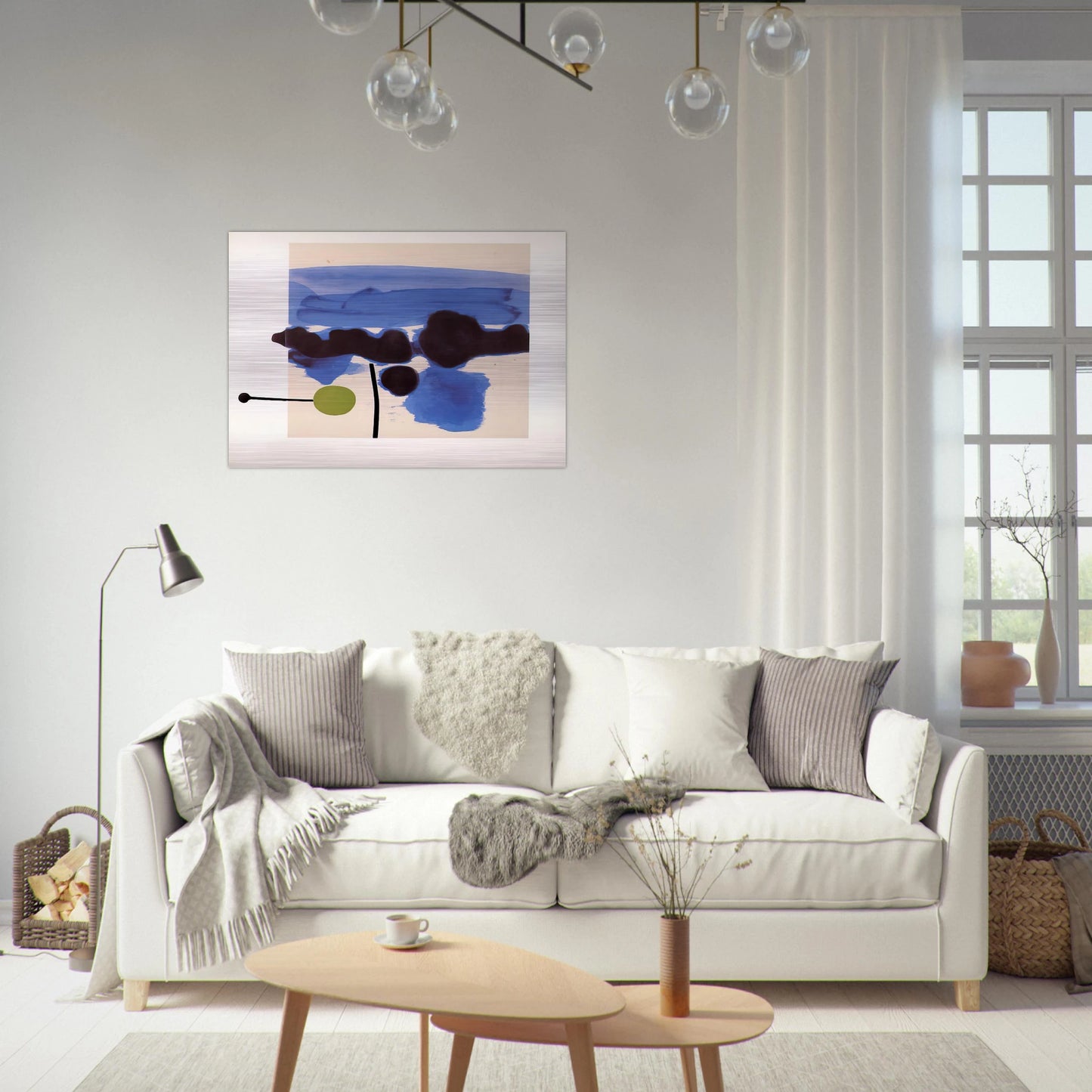 The Passion Flower - 1986 - Victor Pasmore Brushed Aluminum Print - 70x100 cm / 28x40 inches | Victor Pasmore Aluminum Print | Victor Pasmore Prints