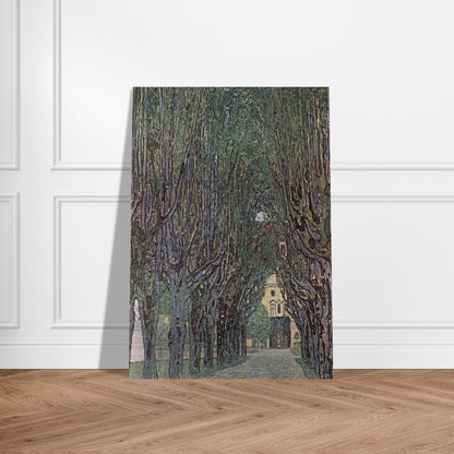AVENUE OF SCHLOSS KAMMER PARK - Gustav Klimt Brushed Aluminum Print - 70x100 cm / 28x40 inches | Gustav Klimt Aluminum Print | Gustav Klimt Prints