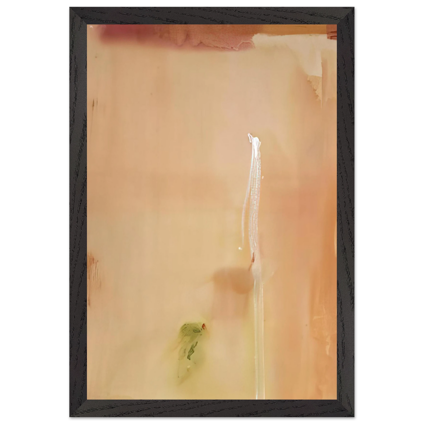 Helen Frankenthaler - Dawn Stroke - 1977 Wall art - 21x29.7 cm / 8x12" - Premium Wooden Framed Poster With Fine Art Paper-canvas - White frame