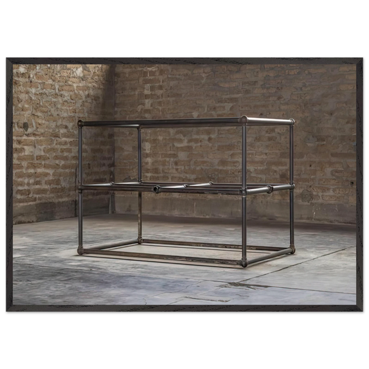 To Dave Shackman - 1964 - Donald Judd 70x100 cm / 28x40 inches Framed Art Print – Black Wooden Frame