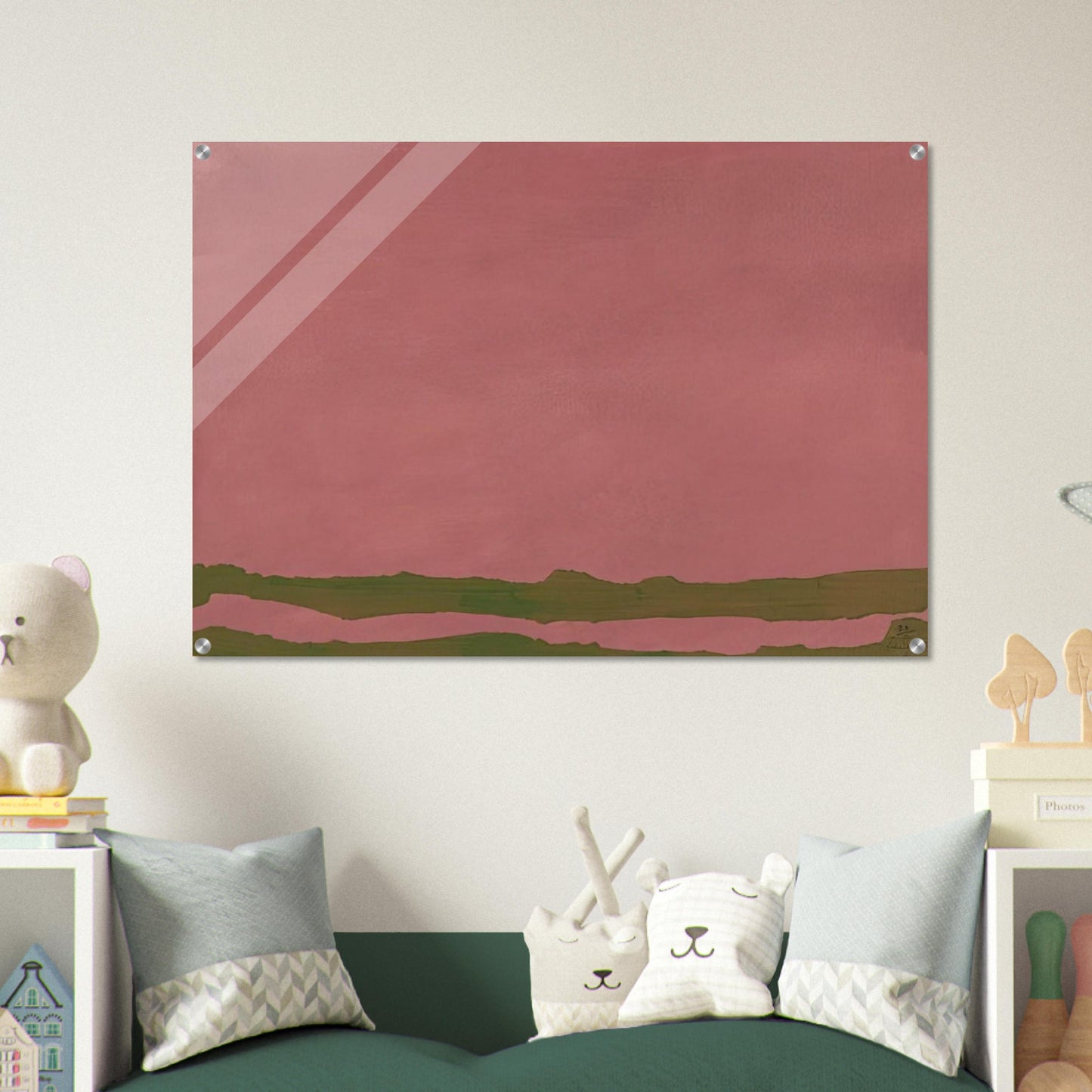 Green Likes Mauve - 1970 - Helen Frankenthaler Acrylic Print - 70x100 cm / 28x40″ inches