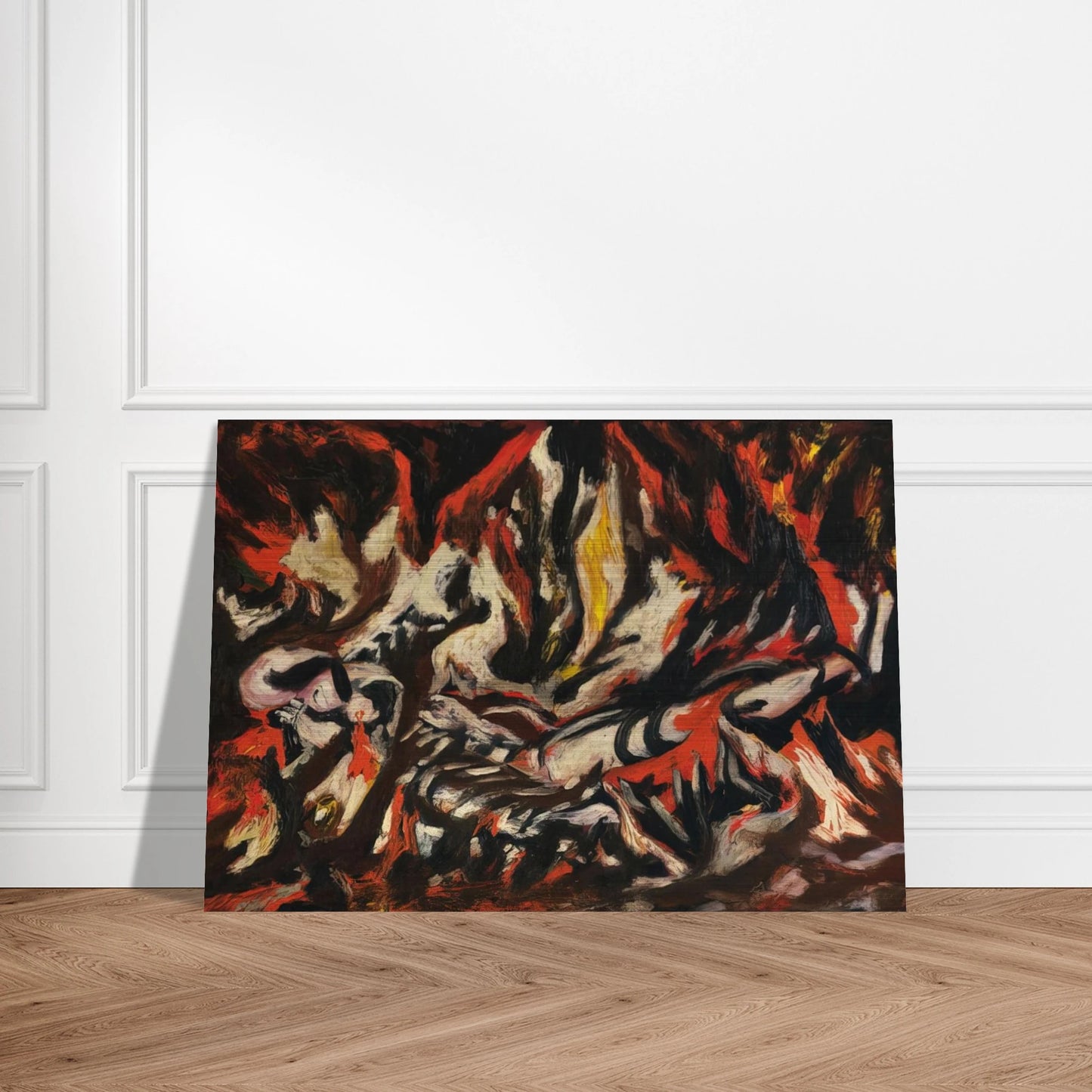 THE FLAME 1938 - Jackson Pollock Brushed Aluminum Print - 70x100 cm / 28x40 inches | Jackson Pollock Aluminum Print | Jackson Pollock Prints