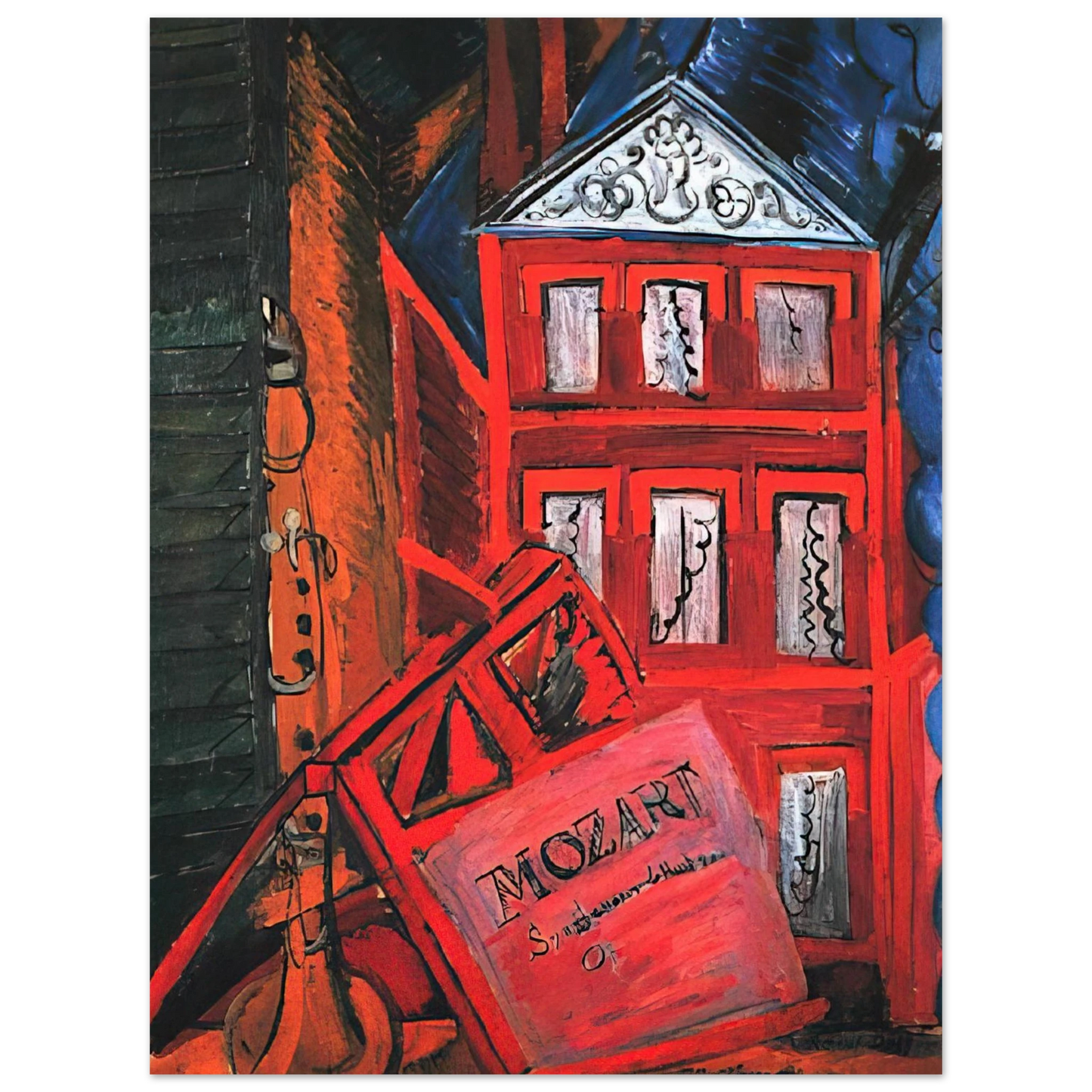Raoul Dufy - HOMMAGE TO MOZART 1915  75x100 cm / 30x40inches Fine Art Poster