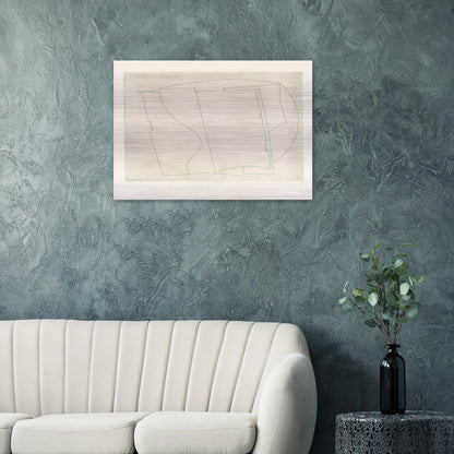 Ronco - 1967 - Ben Nicholson Brushed Aluminum Print - 70x100 cm / 28x40 inches | Ben Nicholson Aluminum Print | Ben Nicholson Prints