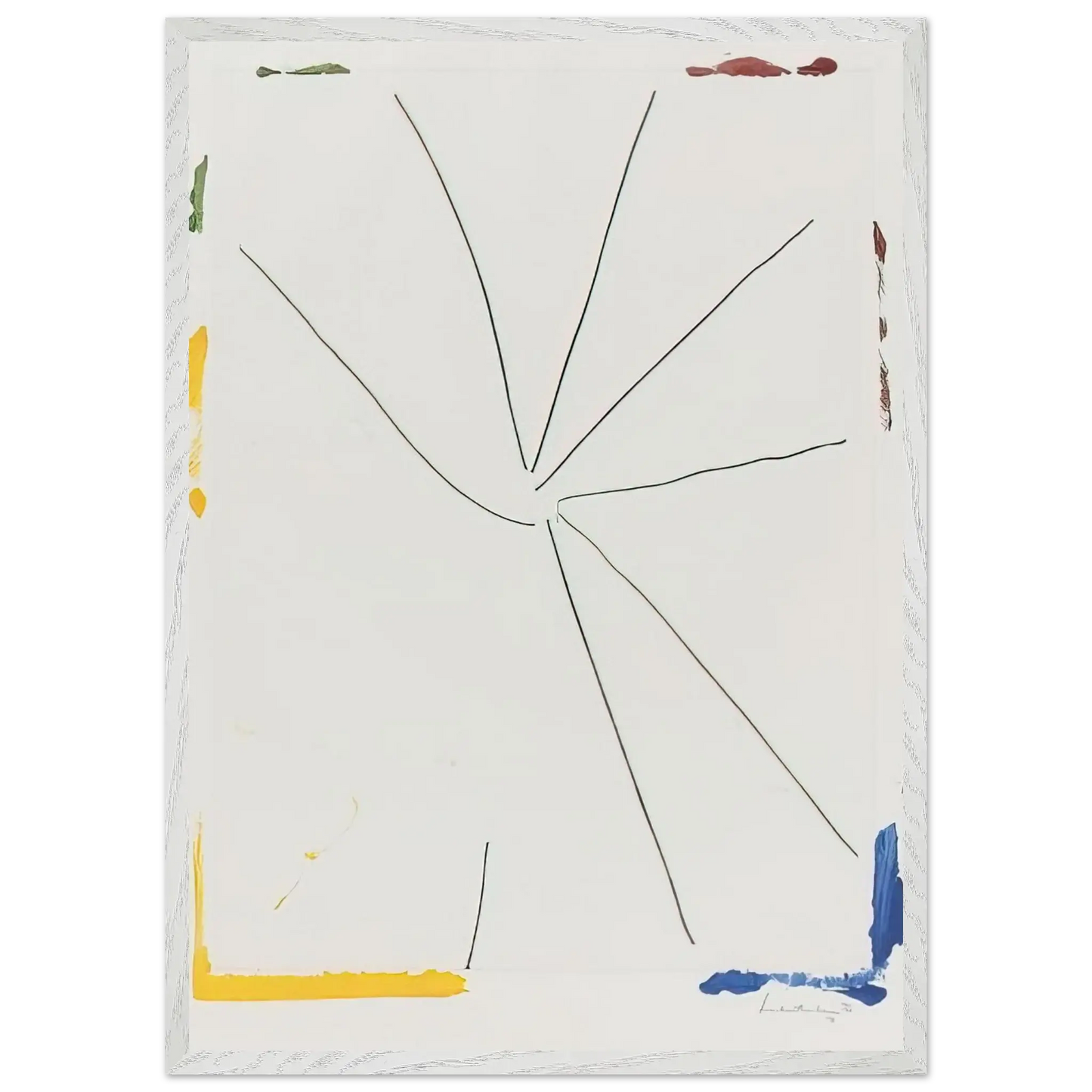 Helen Frankenthaler - Free Wheeling - 1971 Wall art - A1 (59.4 x 84.1  cm) - Premium Wooden Framed Poster With Fine Art Paper - Black frame