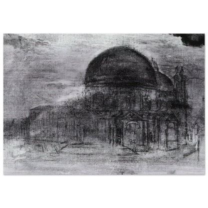 CATHEDRAL UNFINISHED - Salvador Dali Brushed Aluminum Print - 70x100 cm / 28x40 inches | Salvador Dali Aluminum Print | Salvador Dali Prints
