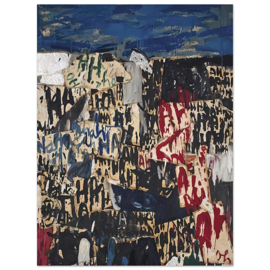 Allan Kaprow - Allan Kaprow on the Legacy of Jackson Pollock  75x100 cm / 30x40inches Fine Art Poster