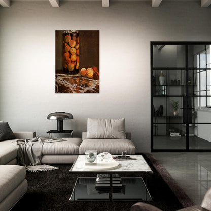 Jar Of Peaches - claude monet Brushed Aluminum Print - 70x100 cm / 28x40 inches | claude monet Aluminum Print | claude monet Prints