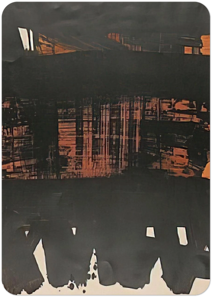 Lithographie No. 22 - 1969 By Pierre Soulages Pack of 10 Post Cards | Pierre Soulages Post Cards | A6 (10.5 x 14.8 cm) - 4.1 x 5.8 inches