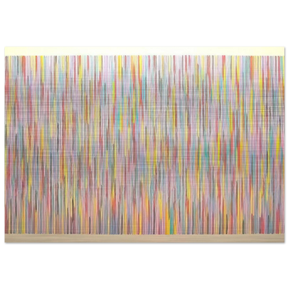 Fox Gate - 1982 - Gene Davis Brushed Aluminum Print - 70x100 cm / 28x40 inches | Gene Davis Aluminum Print | Gene Davis Prints