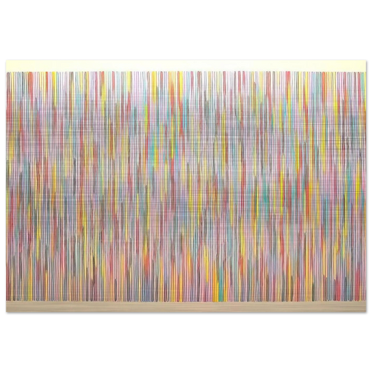 Fox Gate - 1982 - Gene Davis Brushed Aluminum Print - 70x100 cm / 28x40 inches | Gene Davis Aluminum Print | Gene Davis Prints