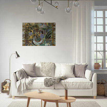 VILLA PEPITA - Salvador Dali Brushed Aluminum Print - 70x100 cm / 28x40 inches | Salvador Dali Aluminum Print | Salvador Dali Prints